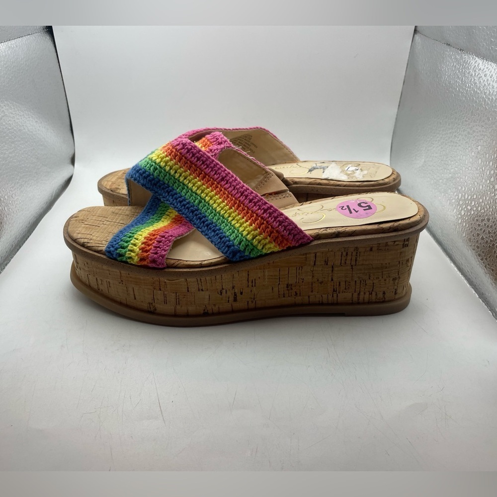 Jessica Simpson women’s cork Platform Sandals size 5.5